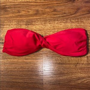 Jessica Simpson twist red bikini top